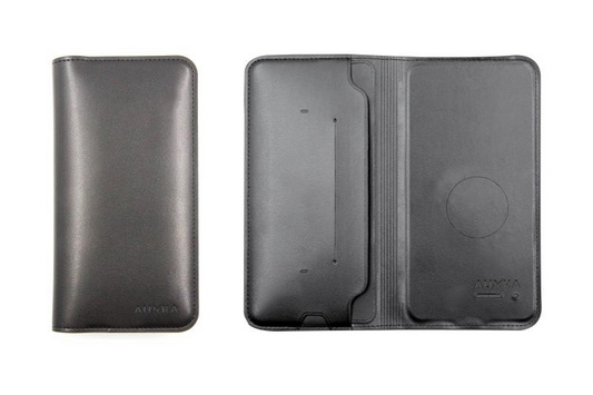 TYCOON - Passport Holder with Wallet + 8000mAh Power Bank + Wireless